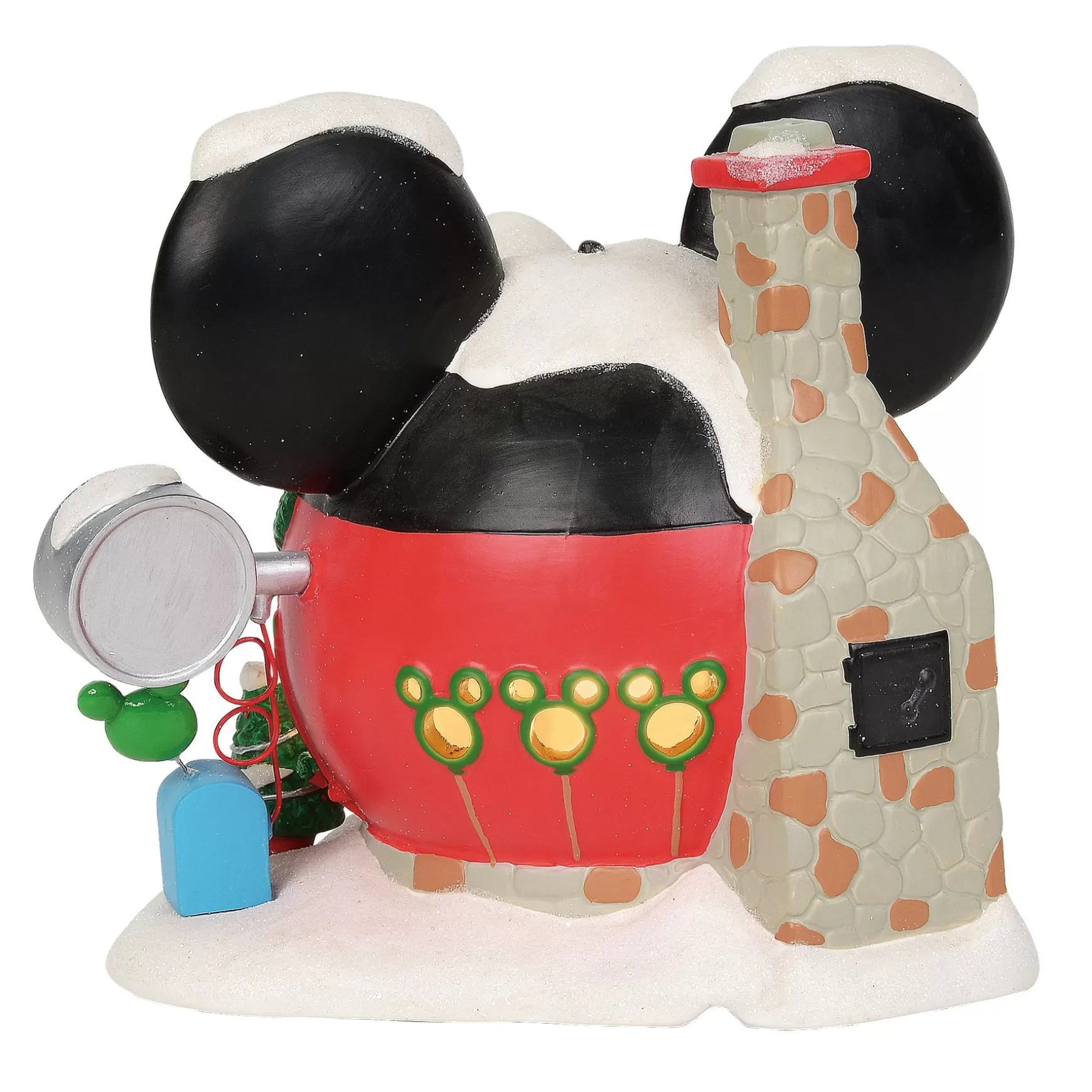 Department 56 Luci Stradali Villaggio Mickey Mouse | Set Di 2 Lampioni Con LED E Batteria | Accessori Natalizi Disney Collezionabili Fatti A Mano